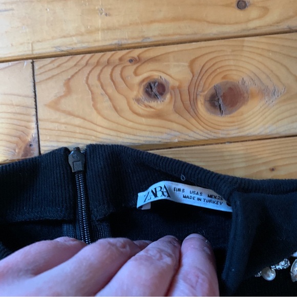 Zara Jeweled Mock Neck Sweater - Picture 4 of 7